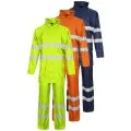 Hi Vis 2 Piece Rain Suit trousers and jacket