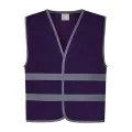Childrens Kids Purple Hi Vis vest
