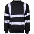 Black Hi Vis sweatshirt b307 Black Hi Vis sweatshirt b307