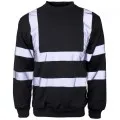 Black Hi Vis sweatshirt b307