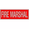 Fire Marshal Reflective Badge - Red/Silver Fire Marshal Reflective Badge - Red/Silver