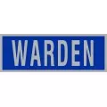 Warden Reflective Badge - Blue/Silver Warden Reflective Badge - Blue/Silver