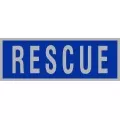 Rescue Reflective Badge - Blue/Silver Rescue Reflective Badge - Blue/Silver