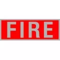 Fire Reflective Badge - Red/Silver Fire Reflective Badge - Red/Silver