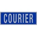 Courier Reflective Badge - Blue/Silver