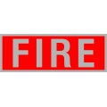Fire Reflective Badge - Red/Silver
