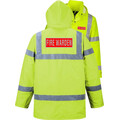 Pre Printed Fire Warden Coat Yellow