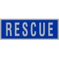 Rescue Reflective Badge - Blue/Silver