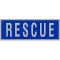 Rescue Reflective Badge - Blue/Silver