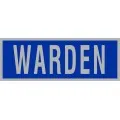 Warden Reflective Badge - Blue/Silver