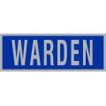 Warden Reflective Badge - Blue/Silver
