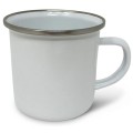 Personalised Enamel Cup with Stainless Silver Rim XP5025