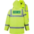 First Aid Printed Hi Vis Coat Yellow First Aid Printed Hi Vis Coat Yellow