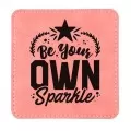 Personalised Square Leather Coaster XP5245