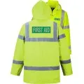 First Aid Printed Hi Vis Coat Yellow