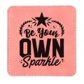 Personalised Square Leather Coaster XP5245
