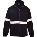 Black hi vis fleece with reflective stripes Black hi vis fleece with reflective stripes