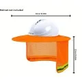 Safety helmet sun shade with neck protection