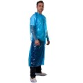 Disposable PE Visitors coat blue Pack of 10