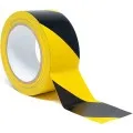 Black and yellow hazard floor marking tape