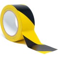 Black and yellow hazard floor marking tape