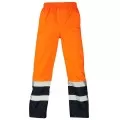 Orange & Blue Hi Vis Waterproof Over Trousers