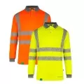 Eco Friendly Envirowear Long Sleeve Hi Vis Poloshirt