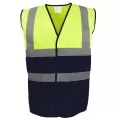 Yellow & Navy Hi Vis Vest Two Tone HVW122 Yellow & Navy Hi Vis Vest Two Tone HVW122