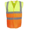 Yellow & Orange Hi Vis Vest Two Tone HVW122