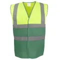 Yellow & Green Hi Vis Vest Two Tone HVW122