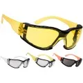 Yellow Custom Printed Safety Glasses PS32