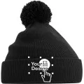 Personalised Embroidered Junior Pom Pom Beanie B426B