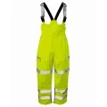 HI Vis Yellow Waterproof Bib & Brace Salopettes P521