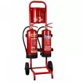 Compact Double Extinguisher Trolley Compact Double Extinguisher Trolley