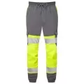 Yellow & Grey Hi Vis Leo Ecoviz Hawkridge Jog Trouser JT01