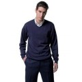 Russell J710M V-neck true knit sweater
