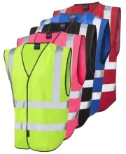Leo Coloured Hi Vis Vests W05