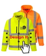 Personalised Hi Vis Softshell jackets