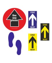 Social Distancing Arrows & Footprints