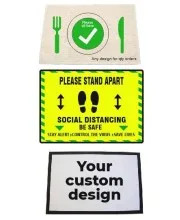 Social Distancing Floor and Table Mats