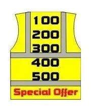 Bulk Screen Printed hi vis vests