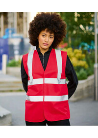 Red HI VIs Vest Regatta TRS198