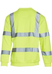 Hi Vis Sweatshirt Blackrock 80900/81000 Yellow Rear