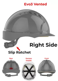 JSP Evo3 Safety Helmet - Slip Ratchet