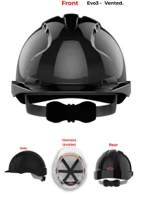 JSP Evo 3 Personalised Safety Helmet - Wheel Ratchet