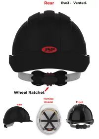 JSP Evo 3 Personalised Safety Helmet - Wheel Ratchet