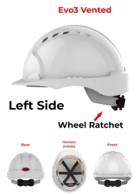 JSP Evo 3 Personalised Safety Helmet - Wheel Ratchet