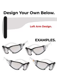 Mirror Custom Printed Safety Glasses PS32 Designer.