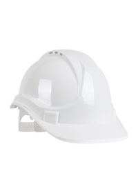White Safety Helmet Vented Blackrock 7000