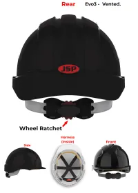 JSP Evo 3 Personalised Safety Helmet - Wheel Ratchet